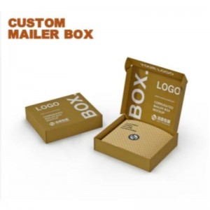 Персонализиран печат сгъваем гофриран картонен хартия опаковка за опаковане за бельо Облекло по поръчка опаковъчна кутия Козметична опаковка за съхранение на подарък за доставка на картонена кутия